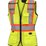 PIO 486 – Hi-Viz Women’s Safety Tear-Away Vest – Gal Img 1