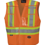 PIO 6930 – Hi-Viz Drop Shoulder Safety Tear-Away Vest – Prod Img