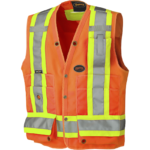 PIO 6692 – Pioneer Hi-Viz 150D Surveyor's Safety Vest – Prod Img