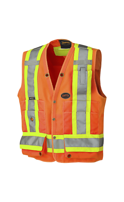 PIO 6692 – Pioneer Hi-Viz 150D Surveyor's Safety Vest – Prod Img