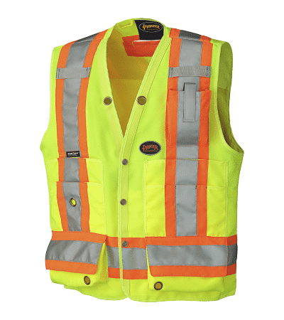 PIO 6692 – Pioneer Hi-Viz 150D Surveyor's Safety Vest – Gal Img 2