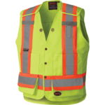 PIO 6695 – Hi-Viz Drop Shoulder Tear-Away Surveyor’s Safety Vest – Gal Img 2