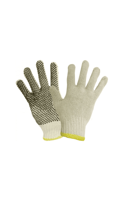 Ronco Care Poly/Cotton String Knit Glove with PVC Dots